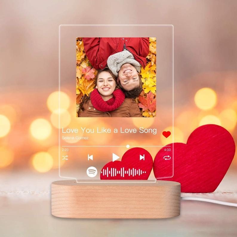 Customizable Photo Music Album Cover Night Light