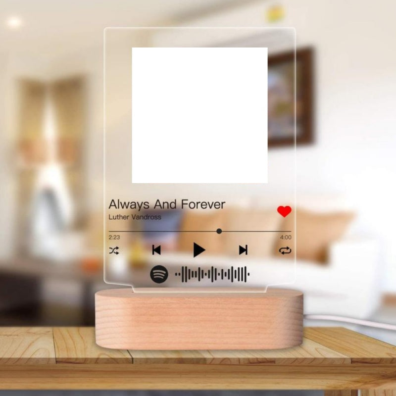 Customizable Photo Music Album Cover Night Light