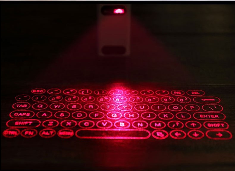 Wireless Projector Phone Keyboard For Computer Pad Laptop With Mouse Function