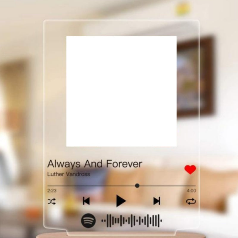 Customizable Photo Music Album Cover Night Light