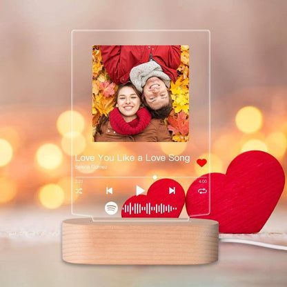 Customizable Photo Music Album Cover Night Light