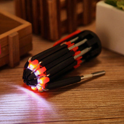 8 in 1 Screwdriver with LED Flashlight