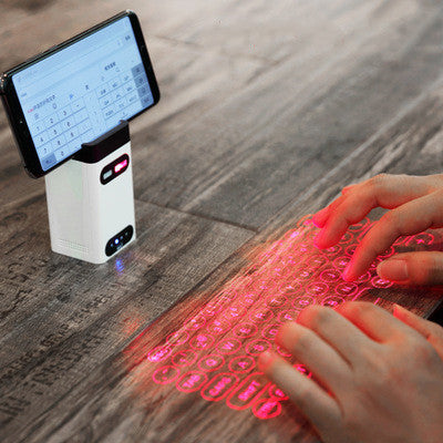 Wireless Projector Phone Keyboard For Computer Pad Laptop With Mouse Function